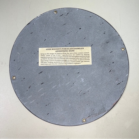 Retro McDONALD’S I'm Speedee 15€ Coast to Coast PORCELAIN SIGN Steel Classic - Picture 4 of 4